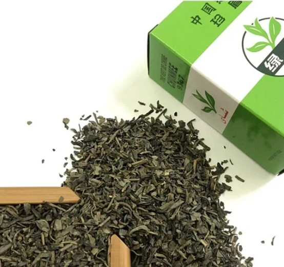 Chunmee Green Tea 9367 leaf, liquor and retail packing for Libya